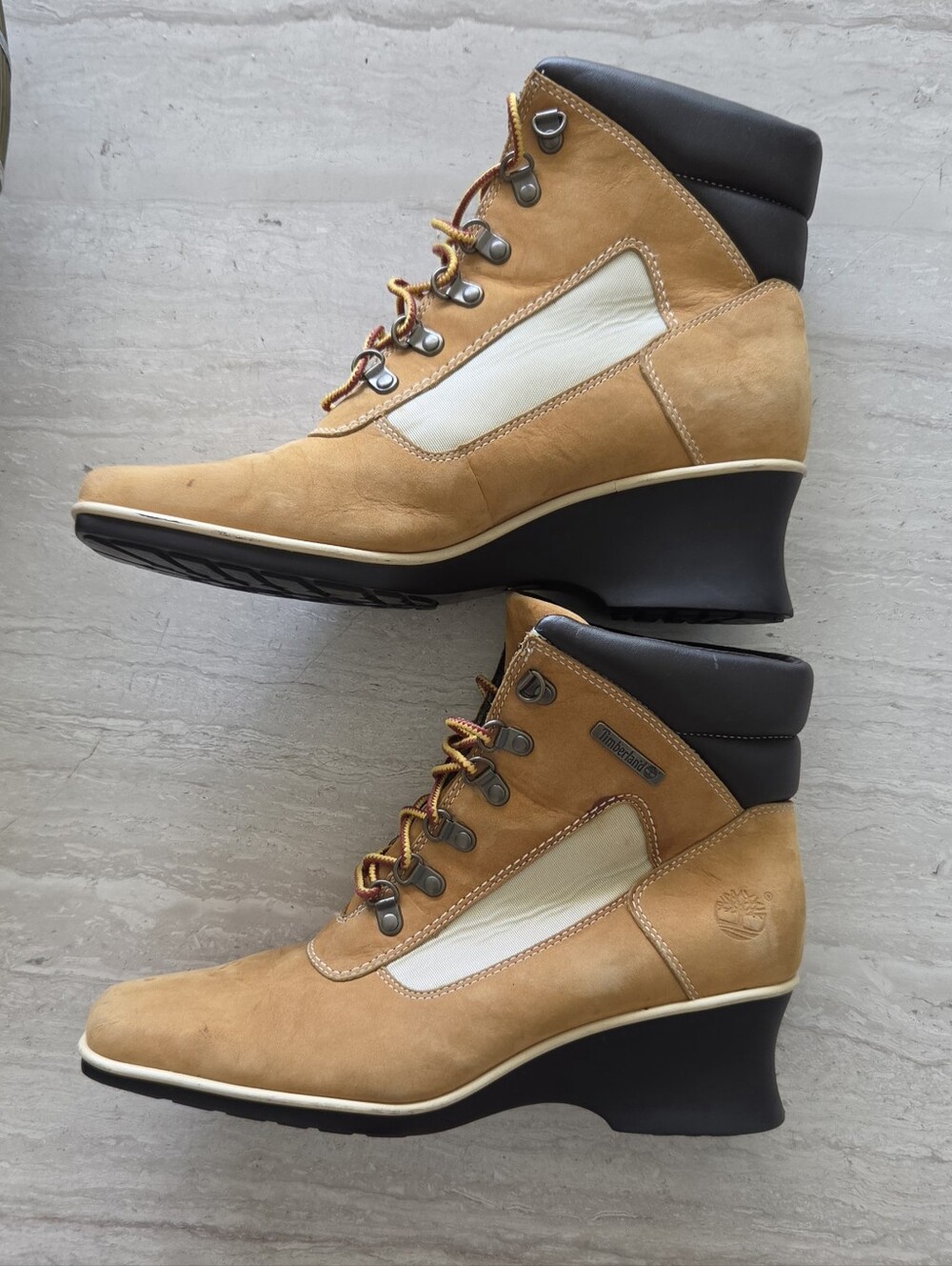 Vintage Timberland Square Toe Wedge Chukka Boots - Picture 7 of 13